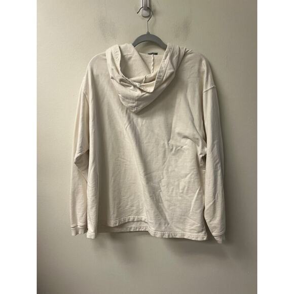 White Spirit Hoodie W Cross on Front Sz L - Picture 2 of 3